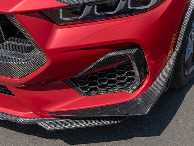 2024-Up Mustang GT S650 | CARBON FIBER Front Side Grille Insert Replacement Pair